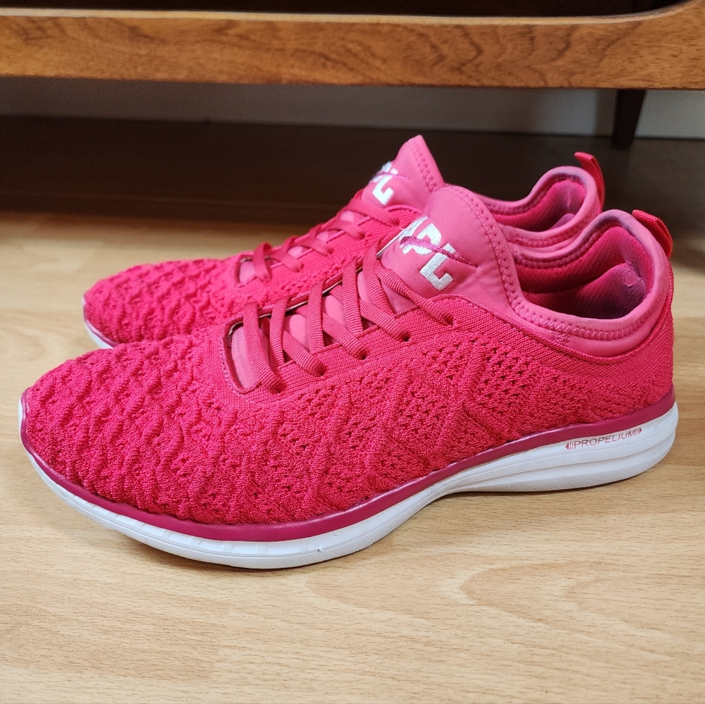 APL TechLoom Phantom Pink 3D Knit Sneakers Size 10.5 EU 44